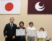 第14回広島県障害者技能競技に出場した水永さん、金子さん、向井さん、小林さん